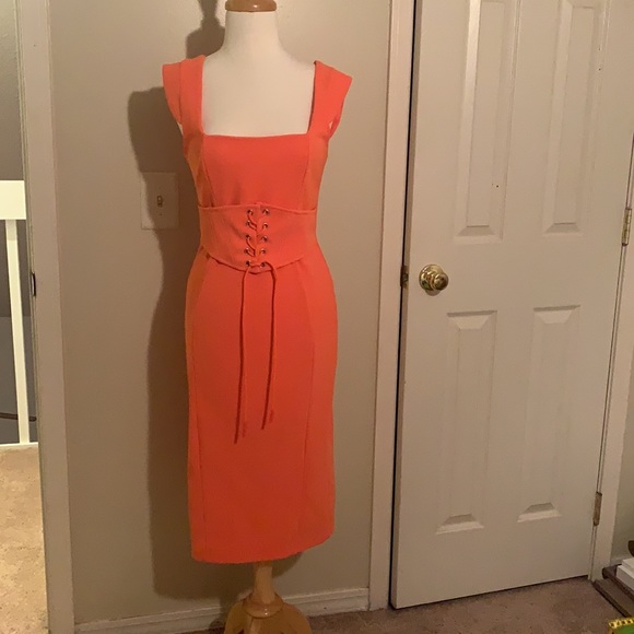 ASOS dress with corset waist belt - Picture 3 of 5